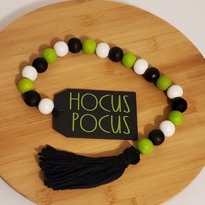 Halloween Farmhouse wood garland